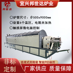 連續(xù)式回轉窯 化工原料連續(xù)焙燒窯 炭化回轉爐